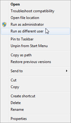 How to Run a Program as a Different User (RunAs) in Windows