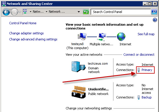 Настройка tcp ip windows 2003