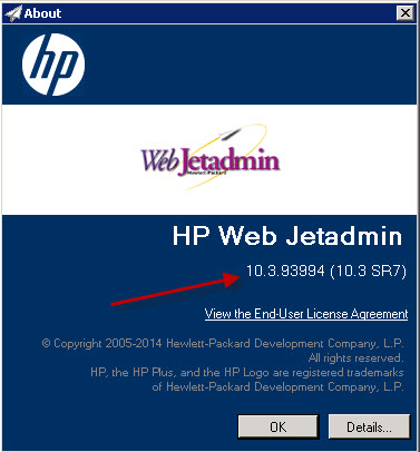 Hp web jetadmin не запускается